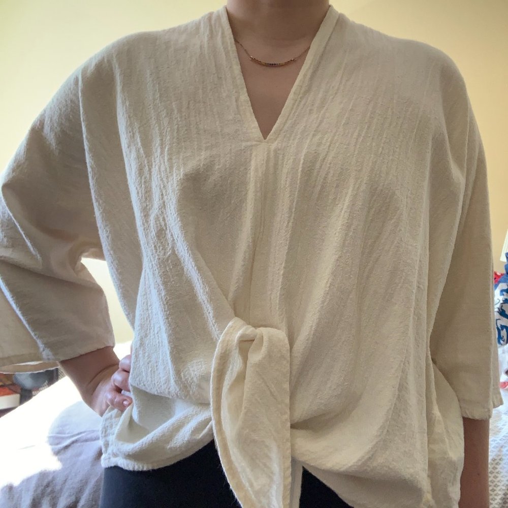 Miranda Bennett Kahlo Top Textured Cotton OS